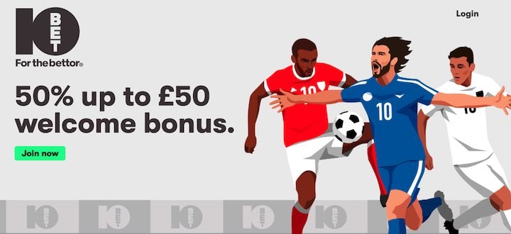 10bet welcome offer page