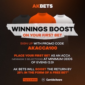 AK bets welcome offer