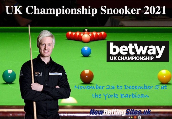 Best New Betting Sites for UK Championship Snooker 2021