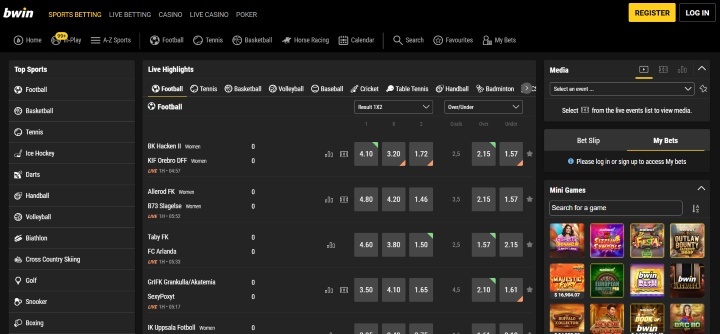 Bwin Home Page