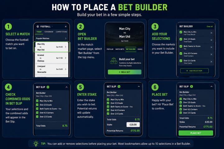 How to place a bet builder