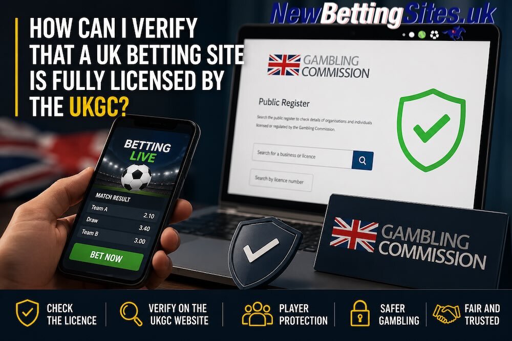 How can I verify that a UK betting site is fully licensed by the UKGC?
