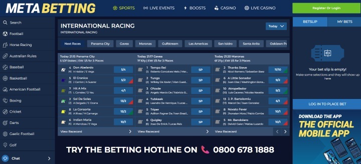 Meta Betting Layout