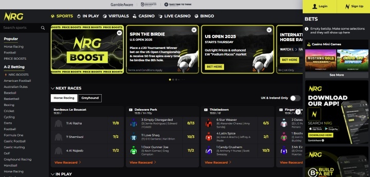 NRG Bet Home Page