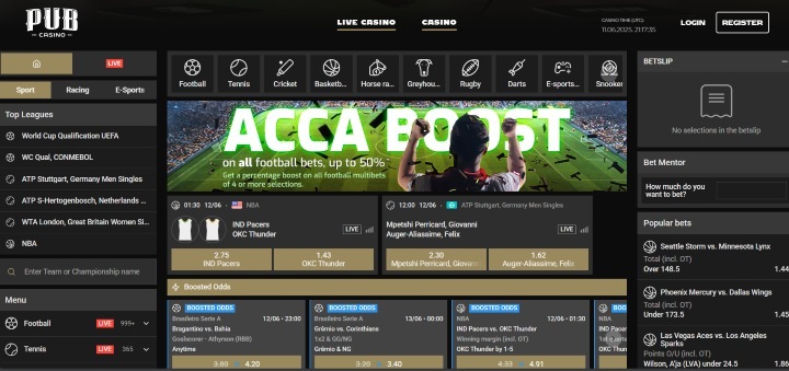 Pub Sports Home Page