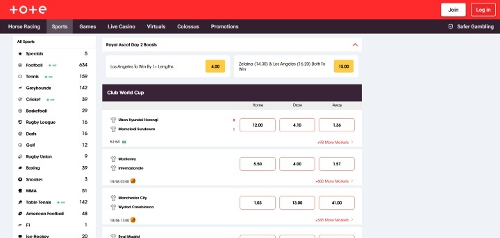 Tote Home Page