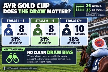 What are the key Ayr Gold Cup trends? Ayr Gold Cup- Draw Bias?