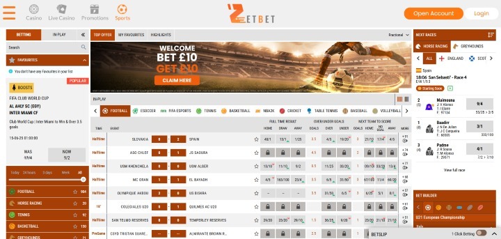 Zetbet Home Page