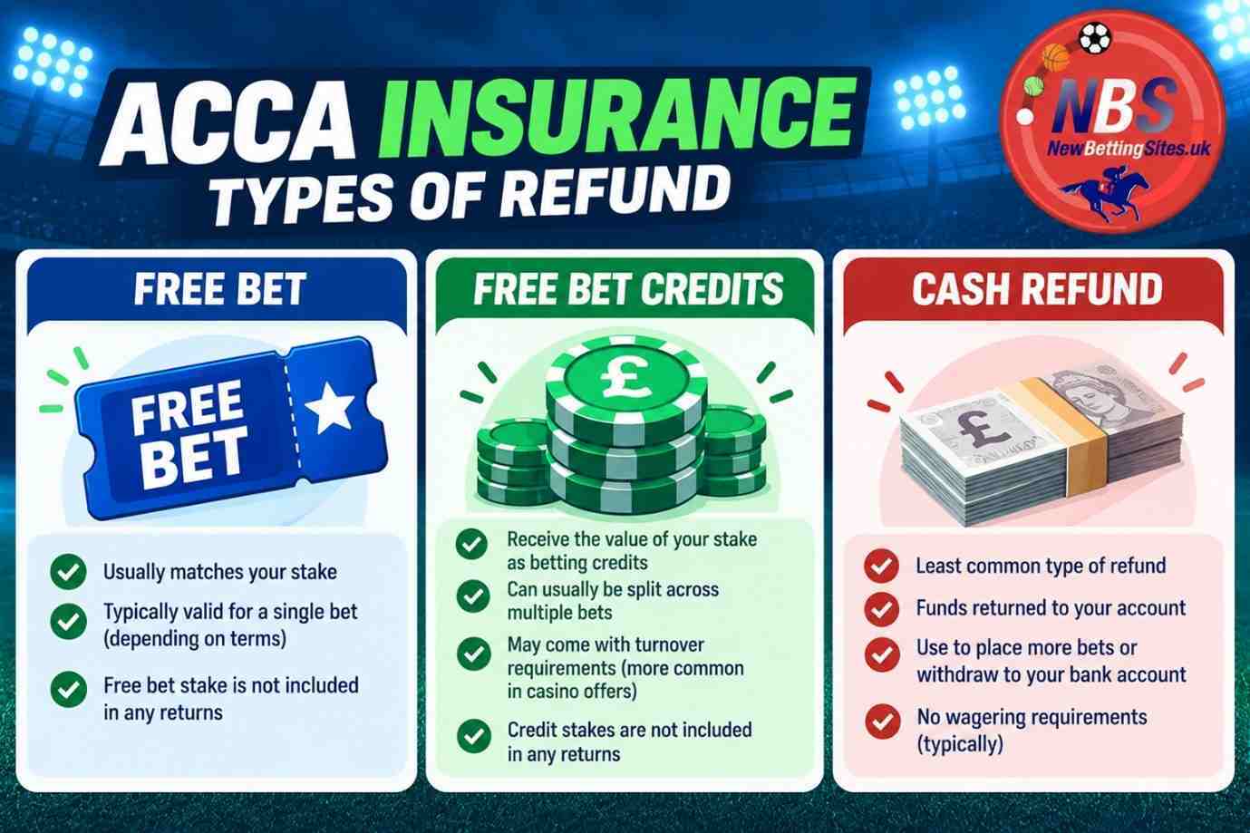 acca insurance types of refund