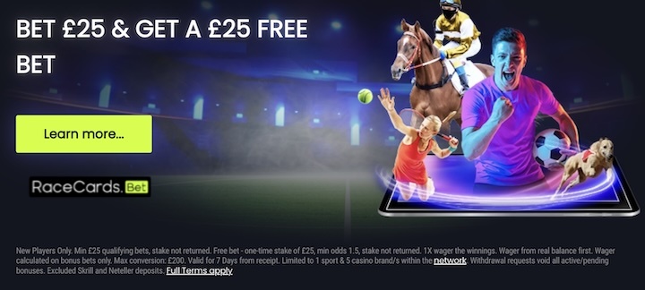 Racecardsbet welcome offer
