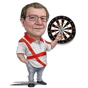 darts icon with man