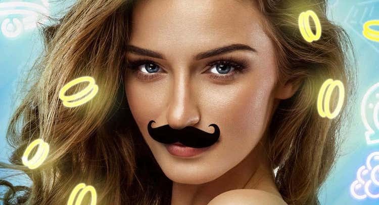 mr.play mustache woman