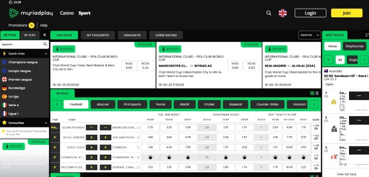 myriadplay Home Page