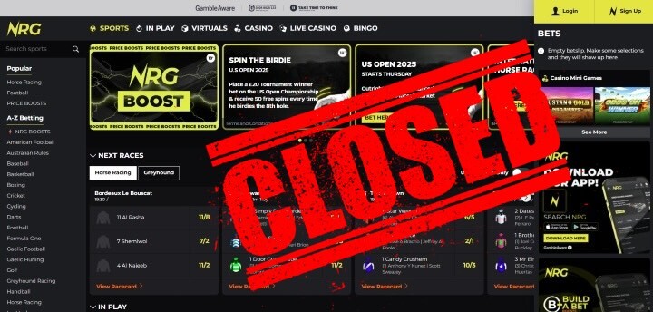nrg closing down